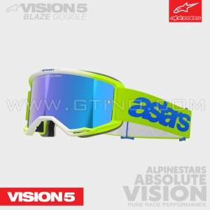 Masque "VISION 5" BLAZE | BLUE/FLUO | ALPINESTARS