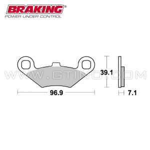 Plaquette BRAKING "Sintered"