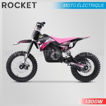DIRT BIKE ENFANT ÉLECTRIQUE | HIRO ROCKET 1300W | ROSE