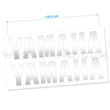 2 Stickers | YAMAHA | CHROME - 31,5 cm