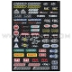 Planche Stickers - Sponsor Logos by FACTORY EFFEX