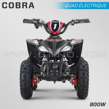 QUAD ENFANT ÉLECTRIQUE | HIRO COBRA 800W | ROUGE