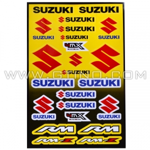 Planche Stickers A3 - SUZUKI