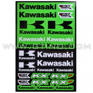 Planche Stickers A3 - KAWASAKI