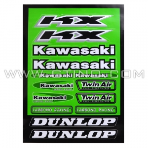 Planche Stickers A4 - KAWASAKI