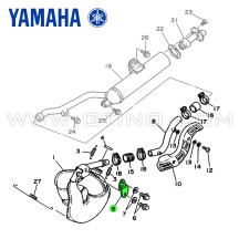 Paire de raccords d'échappements Black - BANSHEE
