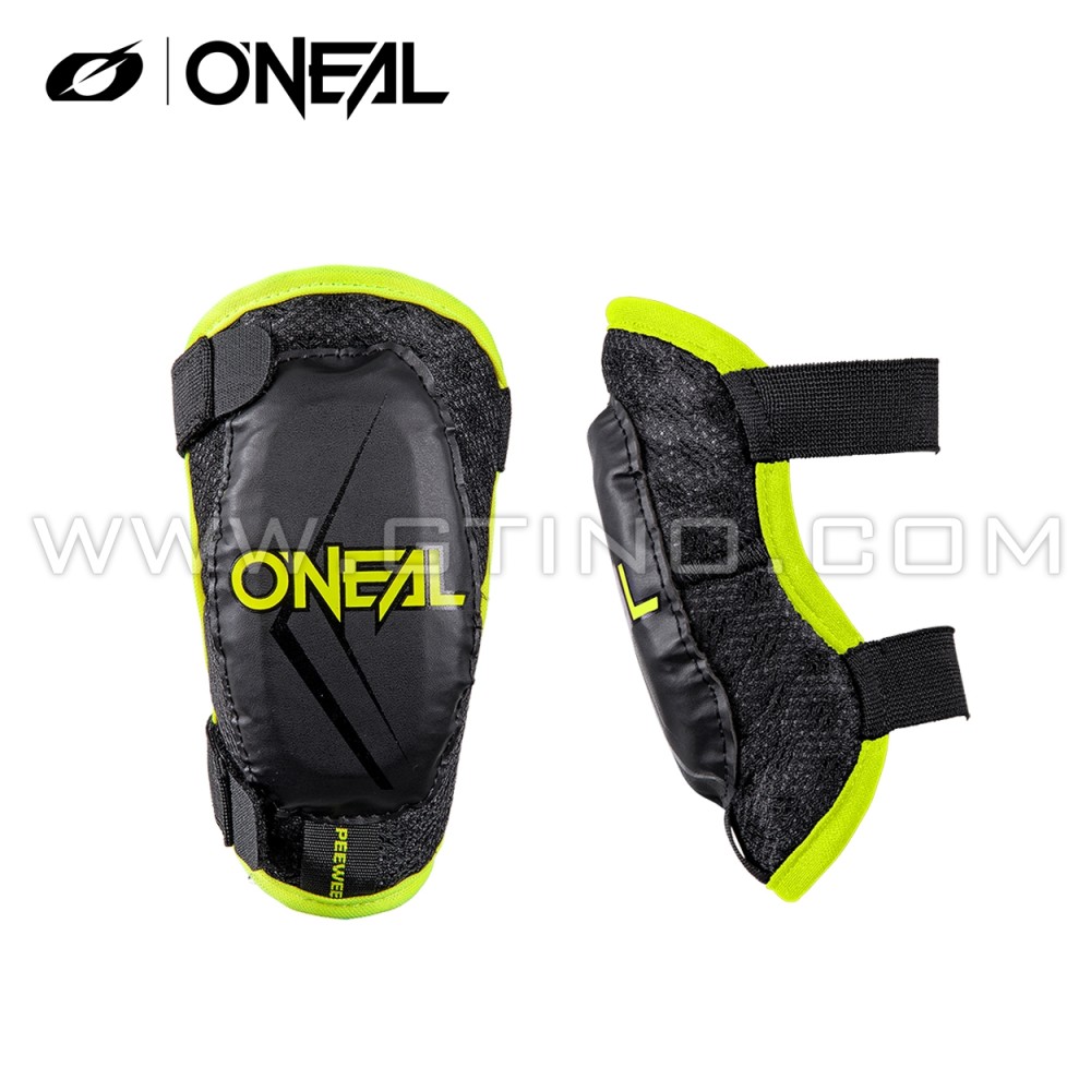 Coudières PEEWEE - O'NEAL | NOIR & FLUO (ENFANT)