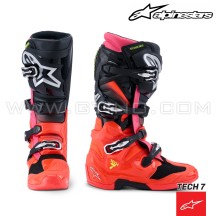 Bottes TECH 7 New GEN | Black Red Pink - ALPINESTARS