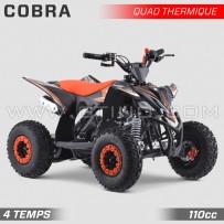QUAD ENFANT 110cc | HIRO COBRA 4T | ORANGE