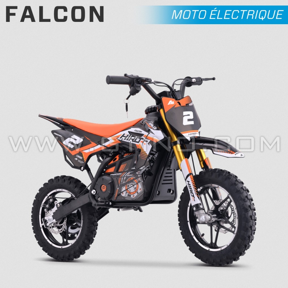 POCKET CROSS ENFANT ÉLECTRIQUE | HIRO FALCON 550W | ORANGE