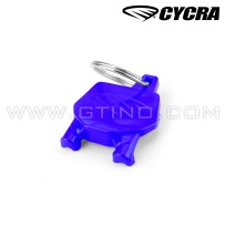 Porte clé "plaque avant" BLEU - CYCRA 