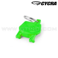 Porte clé "plaque avant" VERT - CYCRA 