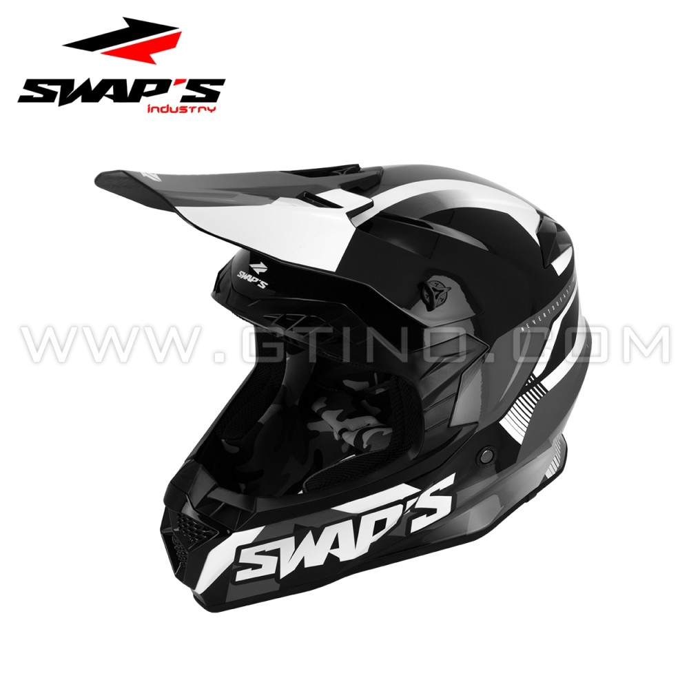 Casque Cross "Gris" | SWAP'S 2FASTER S849