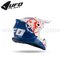 Casque Cross "KOREY BOY" - Blue / White - UFO