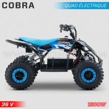 Elektrisches Kinderquad HIRO Cobra 1200W 36V blau