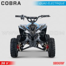 Elektrische kinderquad HIRO Cobra 1200W 36V blauw