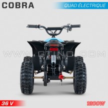Quad enfant électrique HIRO Cobra 1200W 36V Bleu