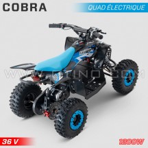 Elektrische kinderquad HIRO Cobra 1200W 36V blauw