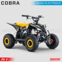 Elektrische kinderquad HIRO Cobra 1200W 36V geel
