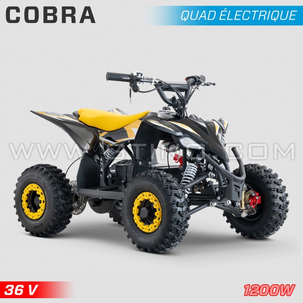 Elektrisches Kinderquad HIRO Cobra 1200W 36V gelb