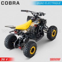 Electric kids quad HIRO Cobra 1200W 36V yellow
