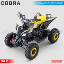 Quad enfant électrique HIRO Cobra 1200W 36V JAUNE