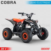 Quad enfant électrique HIRO Cobra 1200W 36V Orange