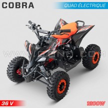 Quad enfant électrique HIRO Cobra 1200W 36V Orange