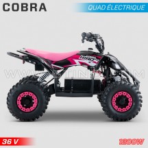 Elektrische kinderquad HIRO Cobra 1200W 36V roze