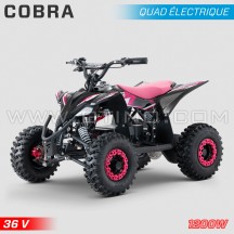 Elektrisches Kinderquad HIRO Cobra 1200W 36V rosa