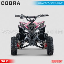 Elektrisches Kinderquad HIRO Cobra 1200W 36V rosa