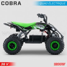 Electric kids quad HIRO Cobra 1200W 36V green