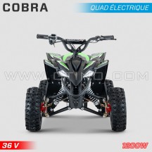 Elektrisches Kinderquad HIRO Cobra 1200W 36V grün