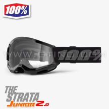 Masque Cross 100% STRATA 2.0 Junior Noir