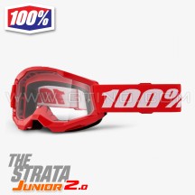 Crossbrille 100% STRATA 2.0 Junior Rot