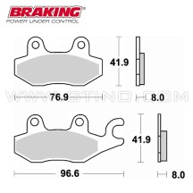 Plaquette de frein BRAKING Sintered - 725CM44 Schéma