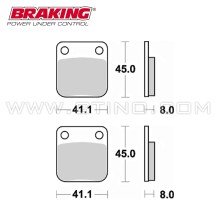 Plaquette de frein BRAKING Sintered - 703CM44 Schéma