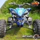 Bumper "Baxper AXP Racing" + déco bleu pour quad YAMAHA YFZ 450R