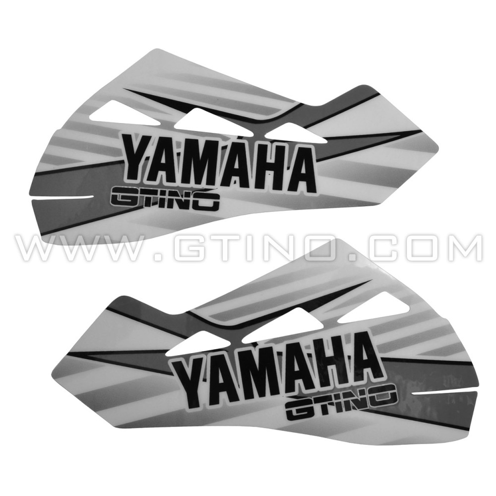 Stickers YAMAHA Blanc / gris pour protèges mains POLISPORT