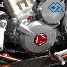 Bouchon de carter alu anodisé rouge - QRP