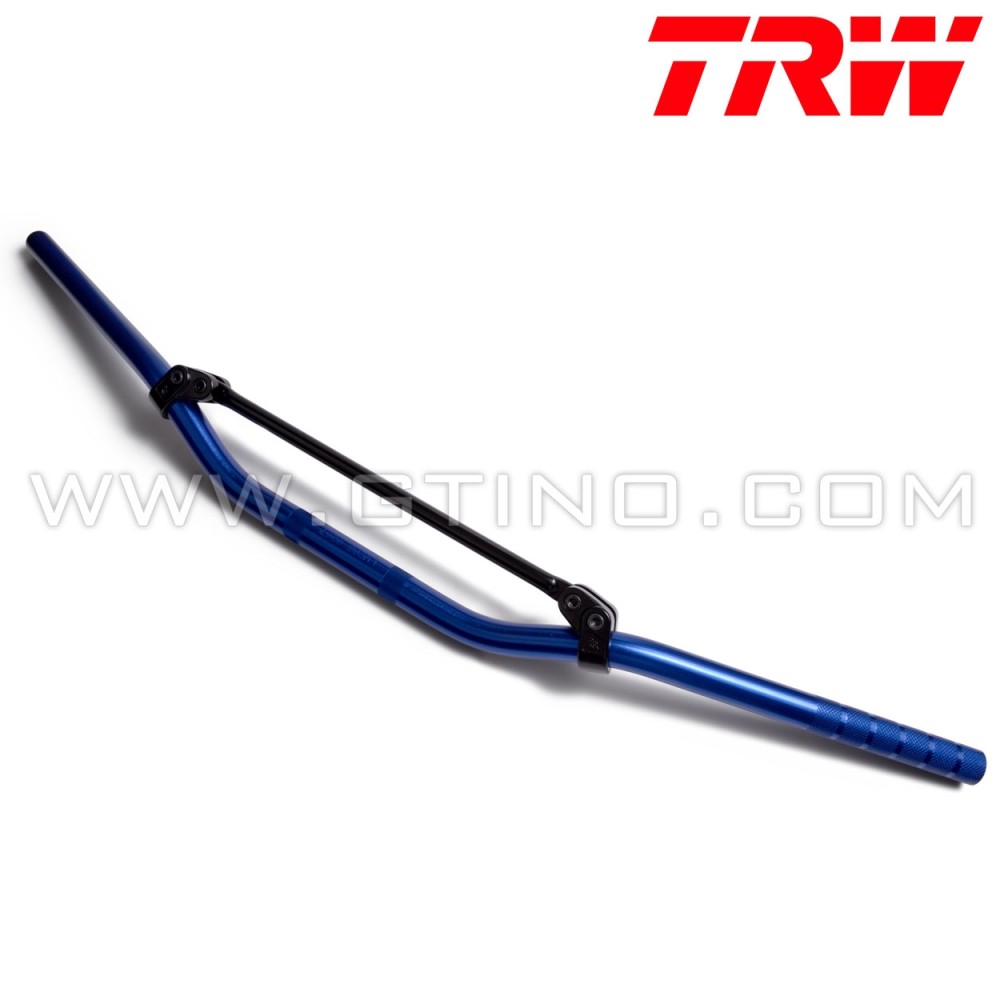 Guidon TRW en aluminium Bleu Alu Ø 22mm - TRW