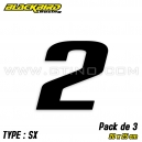 Pack 3 stickers n° 2 - NOIR