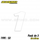 Pack 3 stickers n° 1 - BLANC