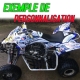 Kit déco complet "SQUARE" collé sur quad YAMAHA YFZ 450R injection