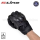 Gants en cuir & coque carbone "S-LINE"