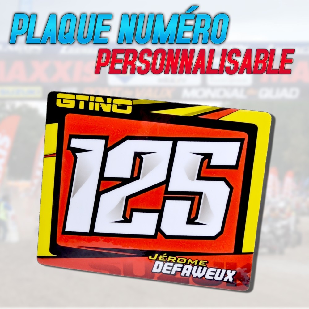 Plaque numéro - PERSONNALISABLE