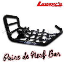Paire de Nerf Bar noir "Pro Pegs" by Laegers pour quad YAMAHA YFZ 450R