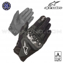 Gants cuir "SMX-1 AIR v2" carbone - ALPINESTAR