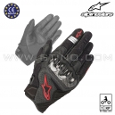 Gants cuir "SMX-1 AIR v2" carbone - ALPINESTAR