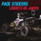 Pack liserets de jantes - Blue/White/Red